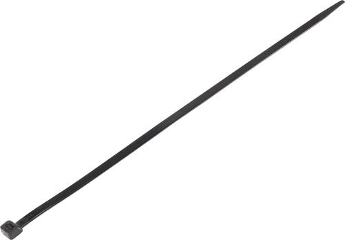 TRU COMPONENTS TC-6645780 Kabelbinder 380mm 7.60mm Schwarz Witterungsstabil 100St. von TRU Components