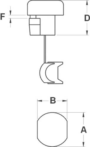 TRU COMPONENTS TC-SRR6P1203 Zugentlastung Klemm-Ø (max.) 8.2mm Plattenstärke (max.) 1.6mm Polyamid von TRU Components