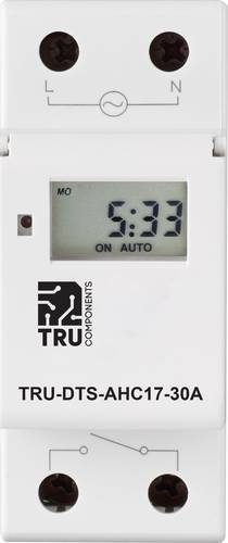 TRU COMPONENTS TRU-DTS-AHC17-30A Betriebsspannung: 230 V/AC 1 Wechsler 30A 250 V/AC Wochenprogramm TRU COMPONENTS TRU-DTS-AHC17-30A Betriebsspannung: 230 V/AC 1 Wechsler 30A 250 V/AC Wochenprogramm von TRU Components