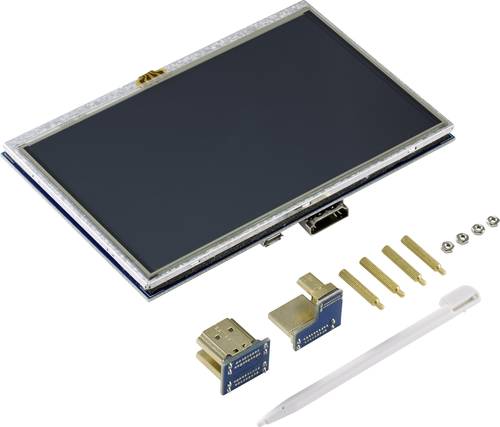 TRU COMPONENTS Touchscreen-Monitor 12.7cm (5 Zoll) 800 x 480 Pixel Passend für (Entwicklungskits): von TRU Components