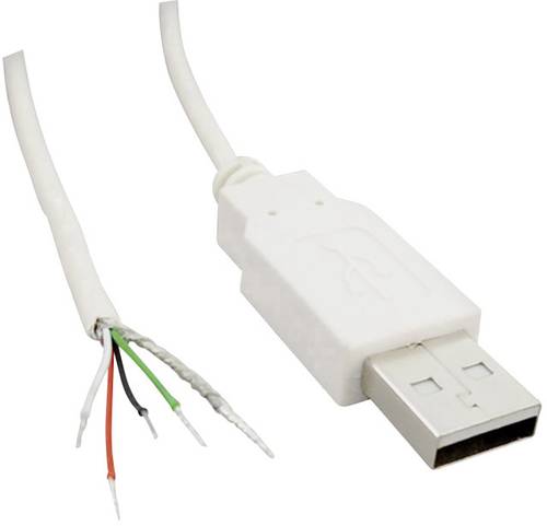 TRU COMPONENTS USB A Stecker 2.0 mit offenem Kabelende USB A Stecker 2.0 TC-2524011 Inhalt: 100St. von TRU Components