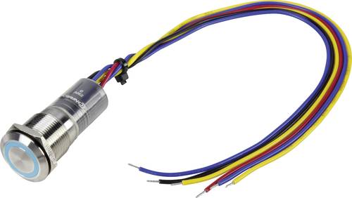 TRU Components 1303047 LAS1-GQ-11E/B/230V/IP67 Vandalismusgeschützter Drucktaster 250 V/AC 3A 1 x A von TRU Components