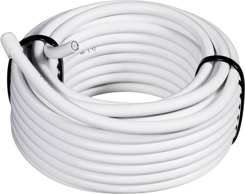 TRU Components 1562132 Koaxialkabel Außen-Durchmesser: 6.60mm RG6 /U 75Ω 65 dB Weiß 100m von TRU Components