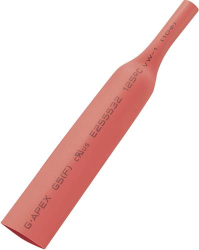 TRU Components 1564457 Schrumpfschlauch ohne Kleber Rot 2mm 1mm Schrumpfrate:2:1 15m von TRU Components