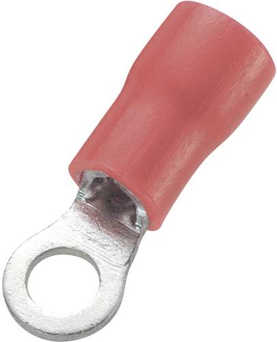 TRU Components 1572134 Ringkabelschuh Querschnitt (max.)=1.50mm² Loch-Ø=3.2mm Teilisoliert Rot 100 von TRU Components