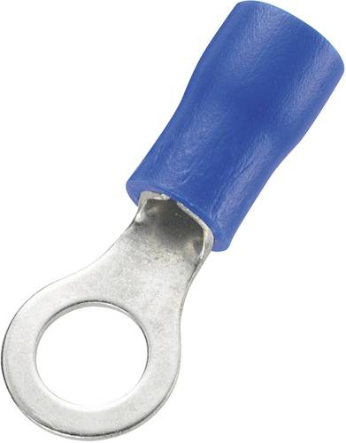 TRU Components 1572136 Ringkabelschuh Querschnitt (max.)=2.50mm² Loch-Ø=5.2mm Teilisoliert Blau 10 von TRU Components