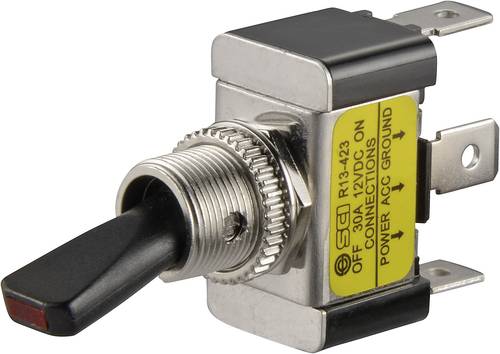 TRU Components 1587694 Kfz-Kippschalter TC-R13-423L GELB 12 V/DC 30A 1 x Aus/Ein rastend 1St. TRU Components 1587694 Kfz-Kippschalter TC-R13-423L GELB 12 V/DC 30A 1 x Aus/Ein rastend 1St. von TRU Components