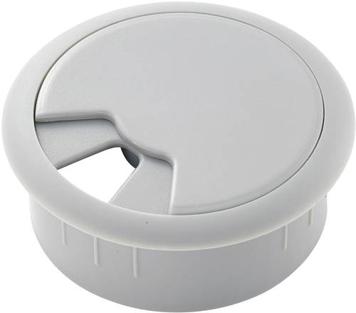 TRU Components 522829 Kabeldurchführung für Arbeitsplatten ABS Grau 1St. von TRU Components