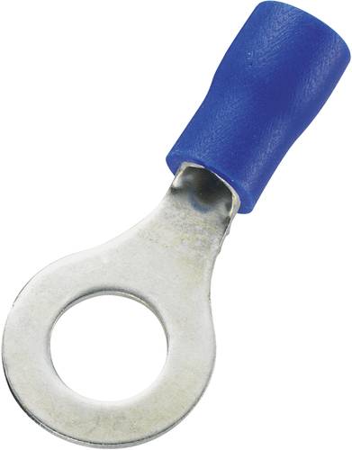 TRU Components 746568 Ringkabelschuh Querschnitt (max.)=2.50mm² Loch-Ø=6.4mm Teilisoliert Blau 100 von TRU Components