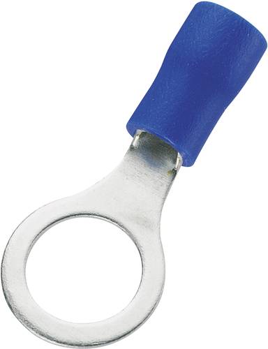 TRU Components 746581 Ringkabelschuh Querschnitt (max.)=2.50mm² Loch-Ø=8.4mm Teilisoliert Blau 100 von TRU Components