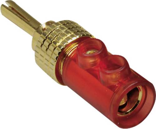 TRU Components Bananenstecker Stecker, gerade Stift-Ø: 4mm Rot 1St. von TRU Components