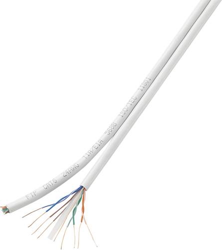 TRU Components Duplex-Netzwerkkabel CAT 6 F/UTP 8 x 2 x 0.196mm² Weiß 100m von TRU Components
