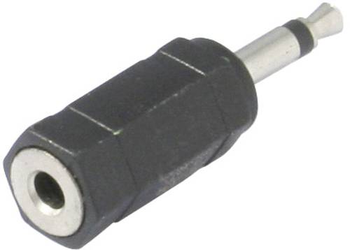 TRU Components Klinken-Adapter Klinkenstecker 3.5mm - Klinkenbuchse 3.5mm Mono Polzahl (num):2 von TRU Components