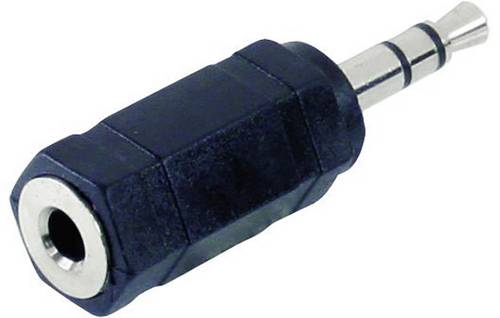 TRU Components Klinken-Adapter Klinkenstecker 3.5mm - Klinkenbuchse 3.5mm Mono Polzahl (num):2 von TRU Components
