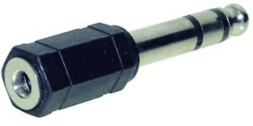 TRU Components Klinken-Adapter Klinkenstecker 6.35mm - Klinkenbuchse 3.5mm Stereo Polzahl (num):3 von TRU Components