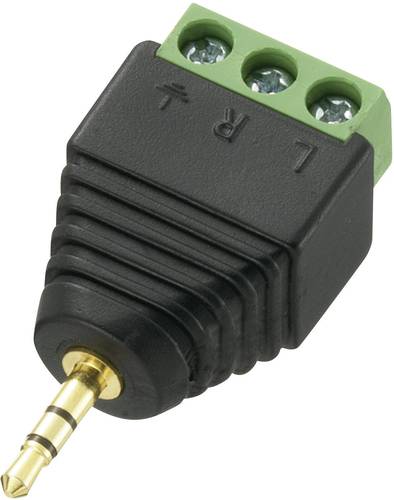 TRU Components Klinken-Steckverbinder 2.5mm Stecker, gerade Polzahl: 3 Stereo Schwarz 1St. von TRU Components