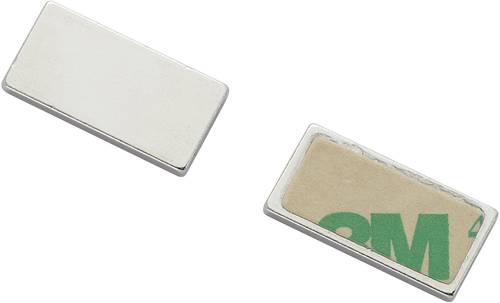 TRU Components N35-451502 1563950 Magnet-Pad N35-451502 Silber (L x B) 20mm x 10mm von TRU Components