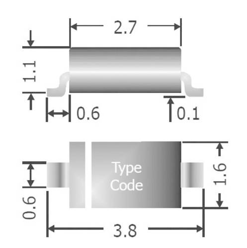 TRU Components Schnelle Schaltdiode TC-1N4148W SOD-123 75V 150mA Tape cut von TRU Components