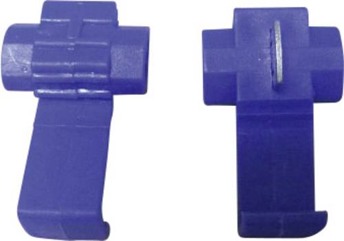 TRU Components Schnellklemmverbinder flexibel: 1-2.5mm² starr: 1-2.5mm² Polzahl (num): 2 Blau 5St. von TRU Components