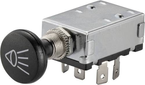 TRU Components TC-A3-20B-SQ Kfz-Zugschalter 12 V/DC 30A 2 x Aus/Ein/Ein rastend 1St. von TRU Components