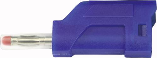 TRU Components TC-R8-104 BL Lamellenstecker Stecker, gerade Stift-Ø: 4mm Blau von TRU Components