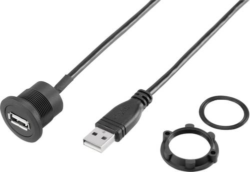 TRU Components USB-19-BK USB A Einbaubuchse 2.0 Inhalt: 1St. TRU Components USB-19-BK USB A Einbaubuchse 2.0 Inhalt: 1St. von TRU Components