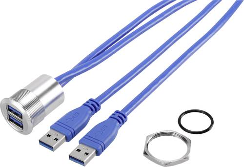 TRU Components USB-22 USB A Einbaubuchse 3.0 2x USB 3.0 Buchse A auf 2x USB 3.0 Stecker A Inhalt: 1S von TRU Components