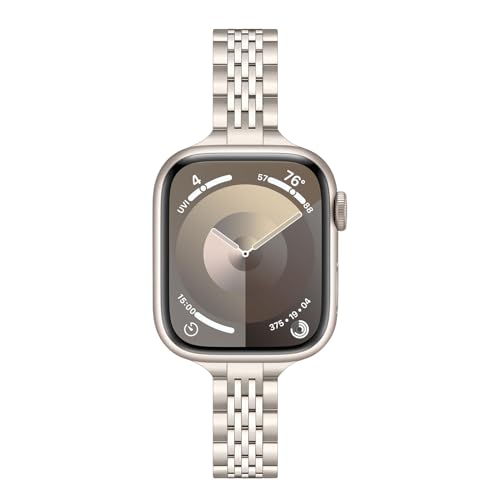 TRUMiRR Ersatz für Apple Watch 10 42mm/Apple Watch Series 9 8 7 41mm Armband, Edelstahl Uhrenarmband Metall Armband für iWatch Series 9 8/Apple Watch SE (2.Gen) Series 7 6 5 4 3 2 1 40mm 38mm von TRUMiRR