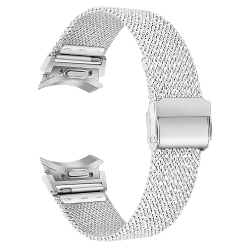 TRUMiRR Ein Klick Armband Ersatz für Galaxy Watch 7 6 40mm Frauen, No Gap Edelstahl Uhrenarmband Armband für Samsung Galaxy Watch 7 6 5 4 40mm 44mm von TRUMiRR