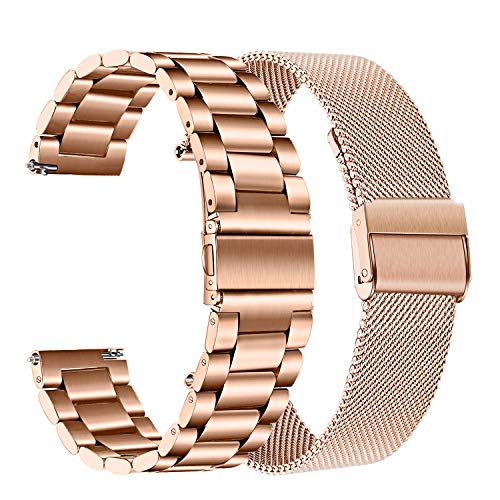 TRUMiRR Kompatibel mit Galaxy Watch5 40mm/Galaxy Watch 4 40mm/Galaxy Watch Active2/Watch Active 40mm Armband,Mesh Gewebte Edelstahl 20mm Uhrenarmband Metall Armband für Samsung Galaxy Watch Active2 TRUMiRR Kompatibel mit Galaxy Watch5 40mm/Galaxy Watch 4 40mm/Galaxy Watch Active2/Watch Active 40mm Armband,Mesh Gewebte Edelstahl 20mm Uhrenarmband Metall Armband für Samsung Galaxy Watch Active2 von TRUMiRR