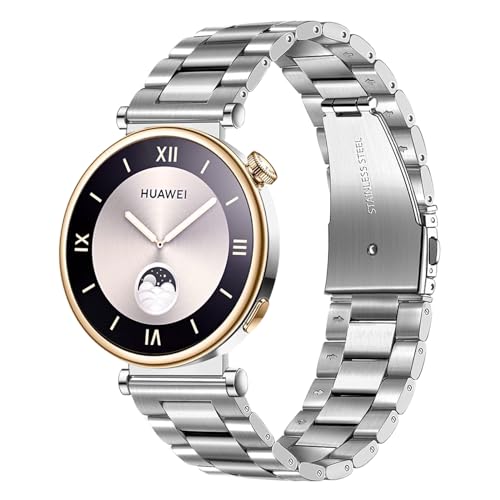 TRUMiRR Kompatibel mit Huawei Watch GT 5 41mm/Watch GT 4 41mm/Withings ScanWatch 38mm Armband, 18mm Mesh Gewebtes Edelstahl Armband Quick Release Metall Uhrenarmband für Withings Steel HR 36mm/Move von TRUMiRR