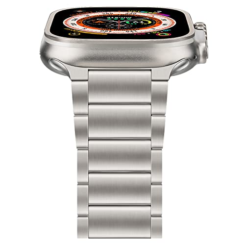 TRUMiRR Ultra 2 49mm Titan Armband, Kratzfestes Titan Armband Business Sport Uhenarmband für Apple Watch Ultra 2/ Apple Watch Ultra 49mm, iWatch Series 10 9 8 7 SE 6 5 4 46mm 45mm 44mm von TRUMiRR