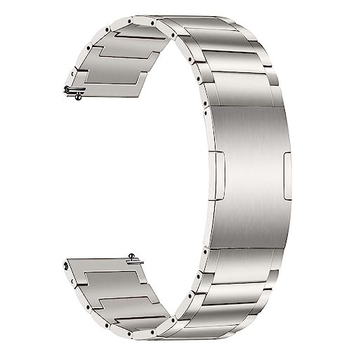 TRUMiRR Kompatibel mit HUAWEI Watch GT 5 Pro 46 mm/GT 5 46mm/GT 4 46mm/GT 3/Ultimate Titan Armband, 22mm Titan Uhrenarmband Metall Armband Ersatzband für HUAWEI 4 Pro von TRUMiRR