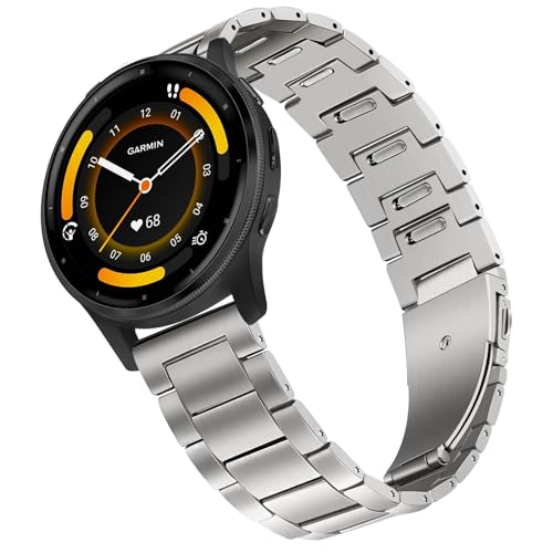 TRUMiRR Titan Armband Kompatibel mit Huawei Watch GT 4 46mm/Huawei Watch GT 3 Pro 46mm/Watch Ultimate, 22mm Titan Uhrenarmband Metall Armband Ersatzband für Huawei Watch 4 Pro/GT 3 Pro 46mm/GT 3 46mm von TRUMiRR