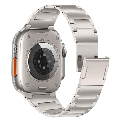 TRUMiRR Ultra 2 Titan Armband mit Magnetschnalle und DLC-Beschichtung (Diamantähnlicher Kohlenstoff), Kratzfestes Armband für Apple Watch Ultra 2 und Ultra 49mm von TRUMiRR