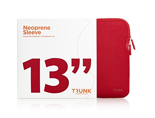 TRUNK TR-ALS13-RED Hülle für MacBook 13 Zoll rot von TRUNK