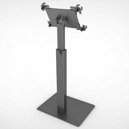 TRUNXUCL Diebstahlsicher Tablet Bodenständer Höhenverstellbar, Tablet Halterung Avec Socle, Ebook Halterung, Tabletständer, Tablethalter(Gray) von TRUNXUCL
