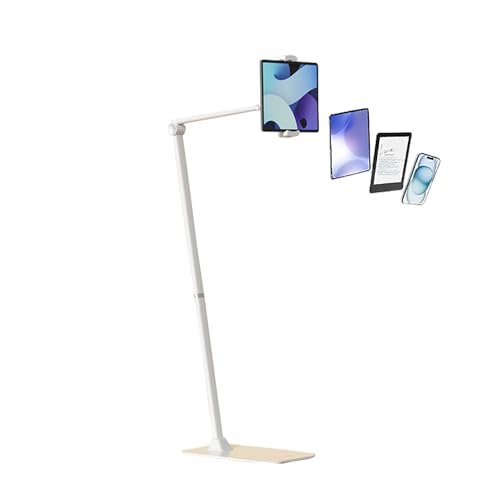 TRUNXUCL Tablet Bodenständer Höhenverstellbar, Freisprecheinrichtung Handy Ständer mit Basisstation, Ebook Halterung für Elektronische Geräte mit Einer Größe von 4,7~12,9 Zoll TRUNXUCL Tablet Bodenständer Höhenverstellbar, Freisprecheinrichtung Handy Ständer mit Basisstation, Ebook Halterung für Elektronische Geräte mit Einer Größe von 4,7~12,9 Zoll von TRUNXUCL