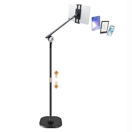 TRUNXUCL Tablet Bodenständer Höhenverstellbar, Handy Stand, Tablet Ständer, Ebook Halterung, Tablethalter für Elektronische Geräte Bis 13 Zoll TRUNXUCL Tablet Bodenständer Höhenverstellbar, Handy Stand, Tablet Ständer, Ebook Halterung, Tablethalter für Elektronische Geräte Bis 13 Zoll von TRUNXUCL
