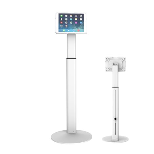 TRUNXUCL Tablet Ständer Höhenverstellbar, Tabletthalter Diebstahlschutz, Passend für Tablets mit 10 bis 13 Zoll(White) von TRUNXUCL