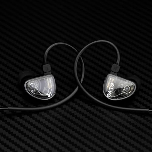 TRUTHEAR Gate In-Ear Monitor w/Mic | Schwarz | In-Ear/In-Ear Wired Monitor Headset für Bühne, Studio oder Audiofil (Version mit Mikrofon) von TRUTHEAR