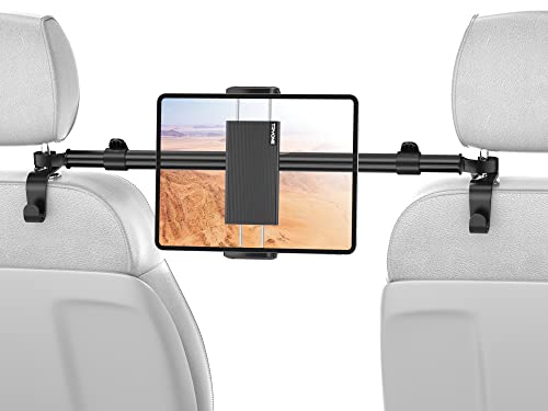 TRYONE Tablet Halterung Auto Mitte, Tablet Kopfstützenhalter - Universal verstellbare KFZ Tablet Halter für iPad Serie/Samsung Galaxy Tabs/Switch Handys usw. 4,7-12.9 Zoll Geräte/Mit 2 Haken TRYONE Tablet Halterung Auto Mitte, Tablet Kopfstützenhalter - Universal verstellbare KFZ Tablet Halter für iPad Serie/Samsung Galaxy Tabs/Switch Handys usw. 4,7-12.9 Zoll Geräte/Mit 2 Haken von TRYONE