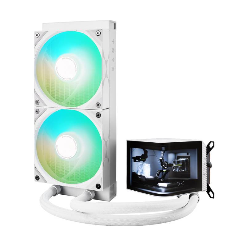 TRYX PANORAMA ARGB 240 weiß | AiO-Wasserkühlung von TRYX