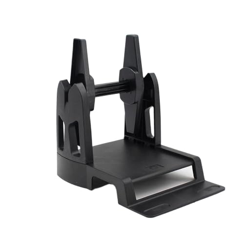 2 In 1 externe Rollen -Etikettenpapierhalter und Lüfterfaltenpapierhalter Kompatibel mit Desktop -Barcode -Etikettdrucker Thermal -Quittungsdrucker kompatibel mit gemeinsamen Etikettendruckern(Black) von TRyYCB