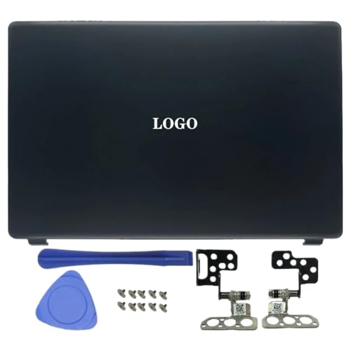 Ersatz-LCD-Rückabdeckung, Frontblende und Scharniere, 15,6-Zoll-Laptops, kompatibel mit Aspire 3 A315-42 A315-42G A315-54 A315-54K A315-56 N19C1(A Hinges) von TRyYCB