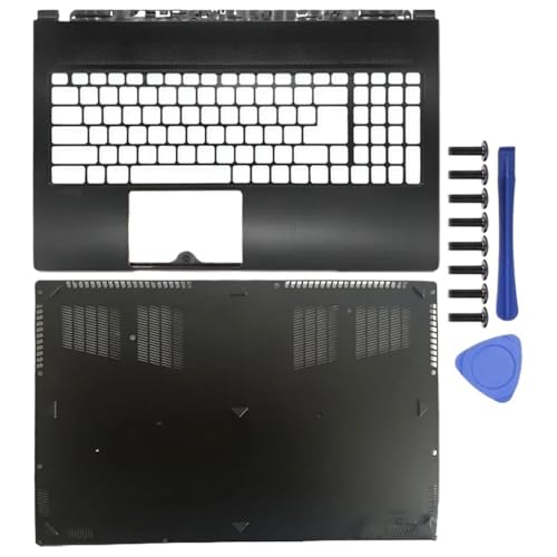 Ersatz-LCD-Rückabdeckung, vordere Blendenscharniere, Scharnierabdeckung, Handballenauflage und unteres Gehäuse, kompatibel mit GS63 GS63VR MS-16K116K2 16K3 16K4 16K5 Laptops(CD Cover) von TRyYCB
