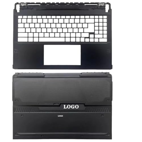 TRyYCB Ersatz-LCD-Rückabdeckung, vordere Lünettenscharniere, Handballenauflage und unteres Gehäuse, kompatibel mit GE68 GP68 MS-15M1 MS-15M2 Laptop-Zubehör(GE68 CD Cover) von TRyYCB