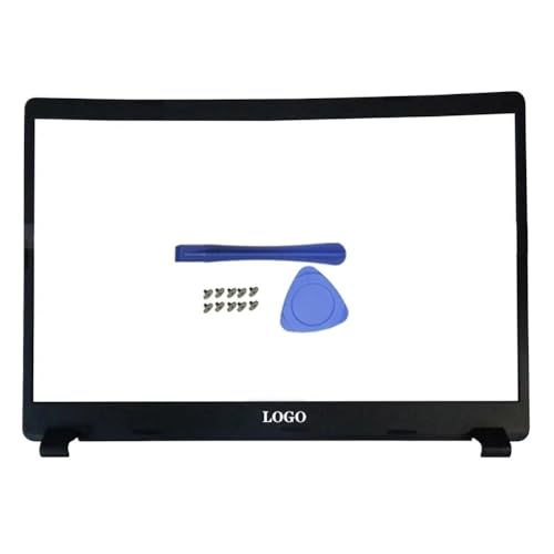 Ersatz-Laptop-LCD-Rückabdeckung, Frontblende und Scharniere, kompatibel mit Aspire 3 A315-42 A315-42G A315-54 A315-54K A315-56 in Schwarz, Grau, Rot, Blau(B Cover) von TRyYCB