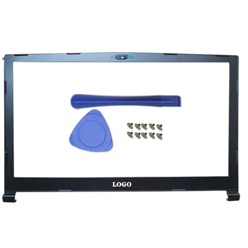 Ersatz-Laptop-Rahmen, LCD-Rückseite, vordere Lünette, Scharniere, Handballenauflage, Unterseite, kompatibel mit GE63 GE63VR-7RT-7RE MS-16P1 MS-16P5(B Cover) von TRyYCB