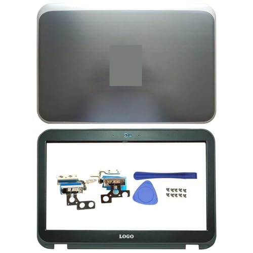 Ersatzteile Kompatibel mit 14Z 5423 Laptop, einschließlich LCD-Rückabdeckung, vordere Lünettenscharniere, Handballenauflage und unteres Gehäuse, kompatibel mit 0DJ3K8, 0TF7XT, 0F6GPF, 05YN8X(AB Hinges von TRyYCB